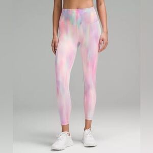 NWT Lululemon Wunder Train HR Tight 25" Psychedelic Wash Multi size 6